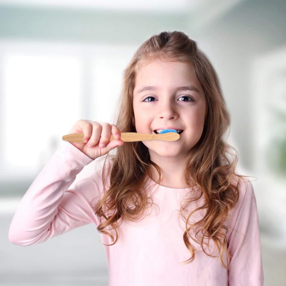 Paquete de 12 cepillos de dientes de bambú MoSANY biodegradables