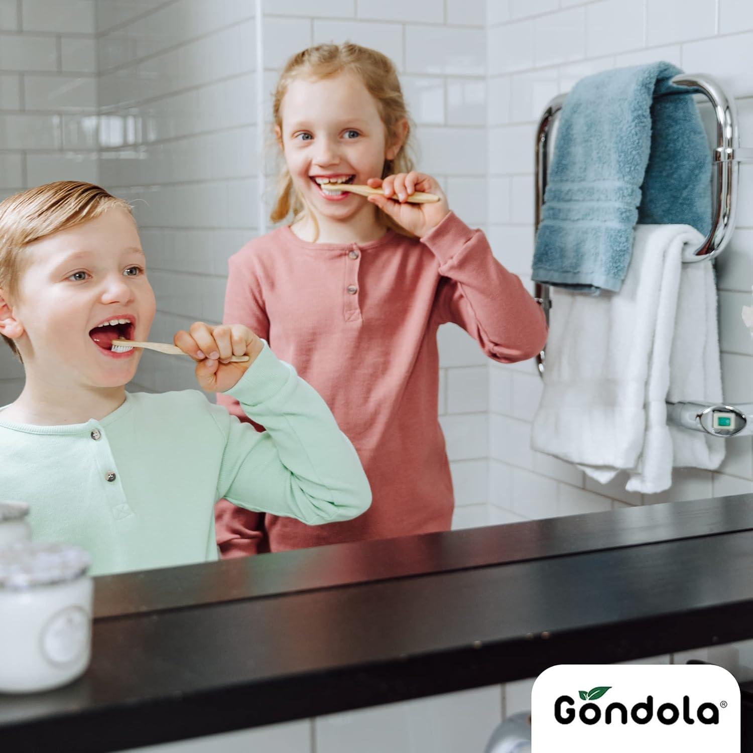 Cepillo de Dientes de Bambú Gondola para Niños - Paquete de 4