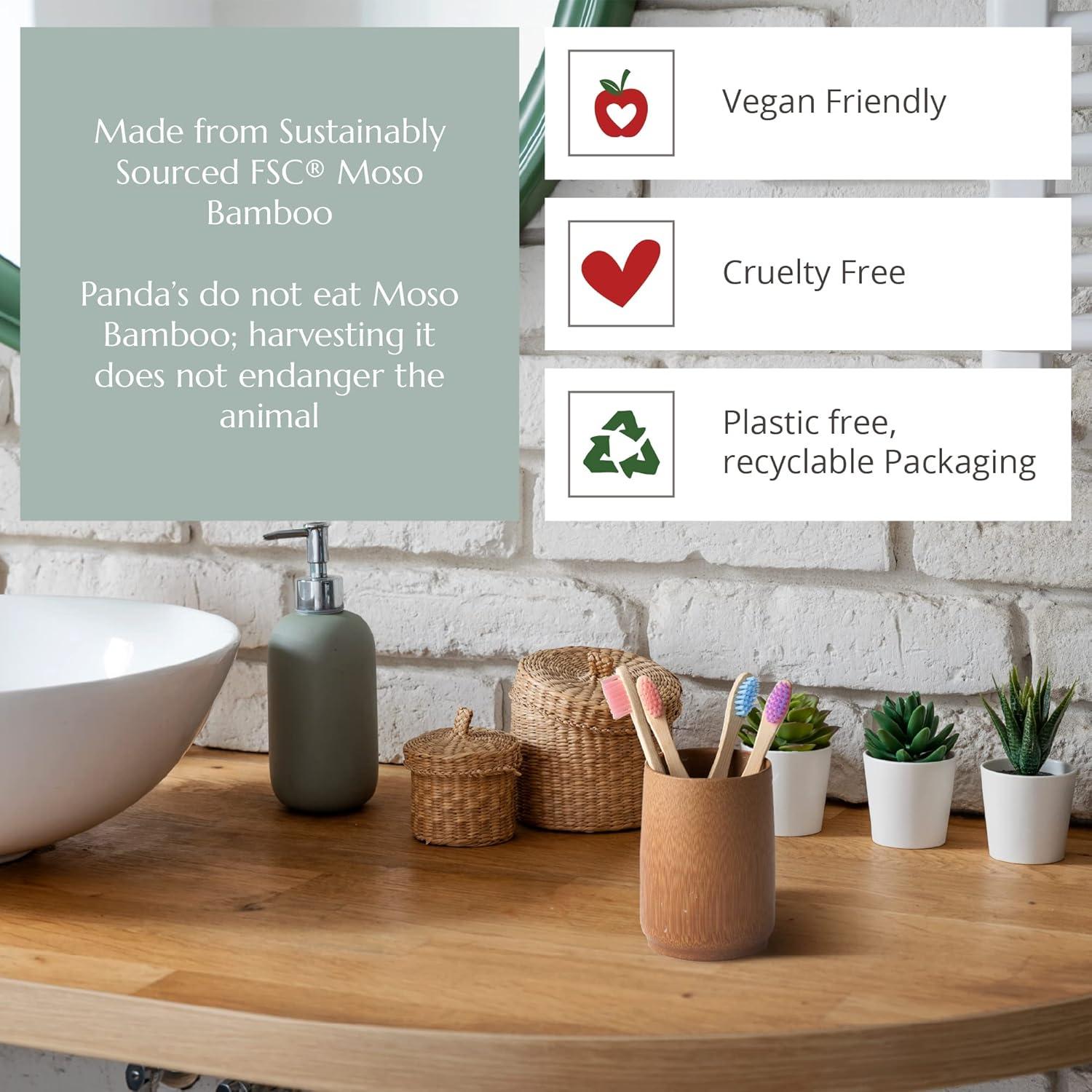 Cepillo de Dientes de Bambú Orgánico Wild & Stone para Niños