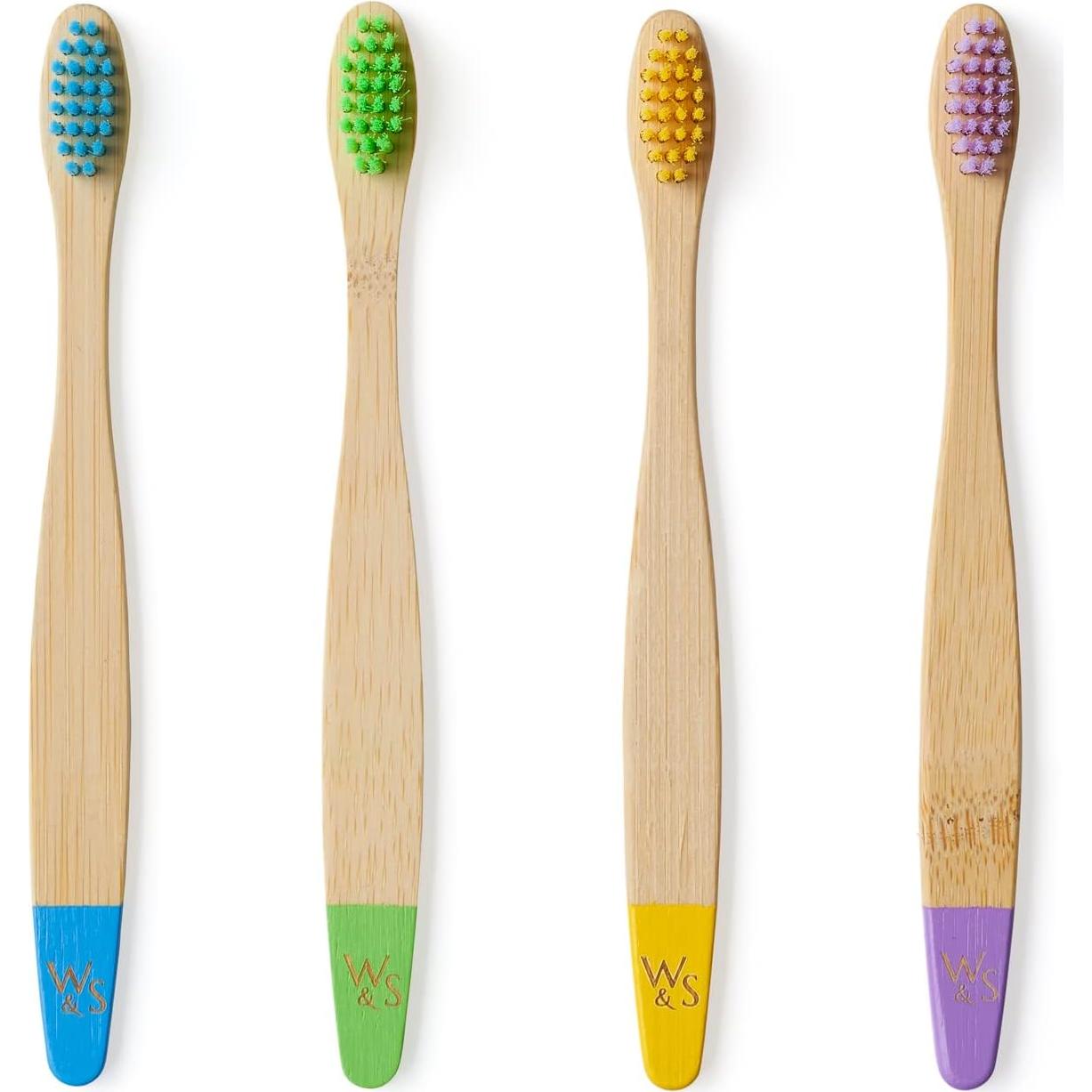 Cepillo de Dientes de Bambú Orgánico Wild & Stone para Niños