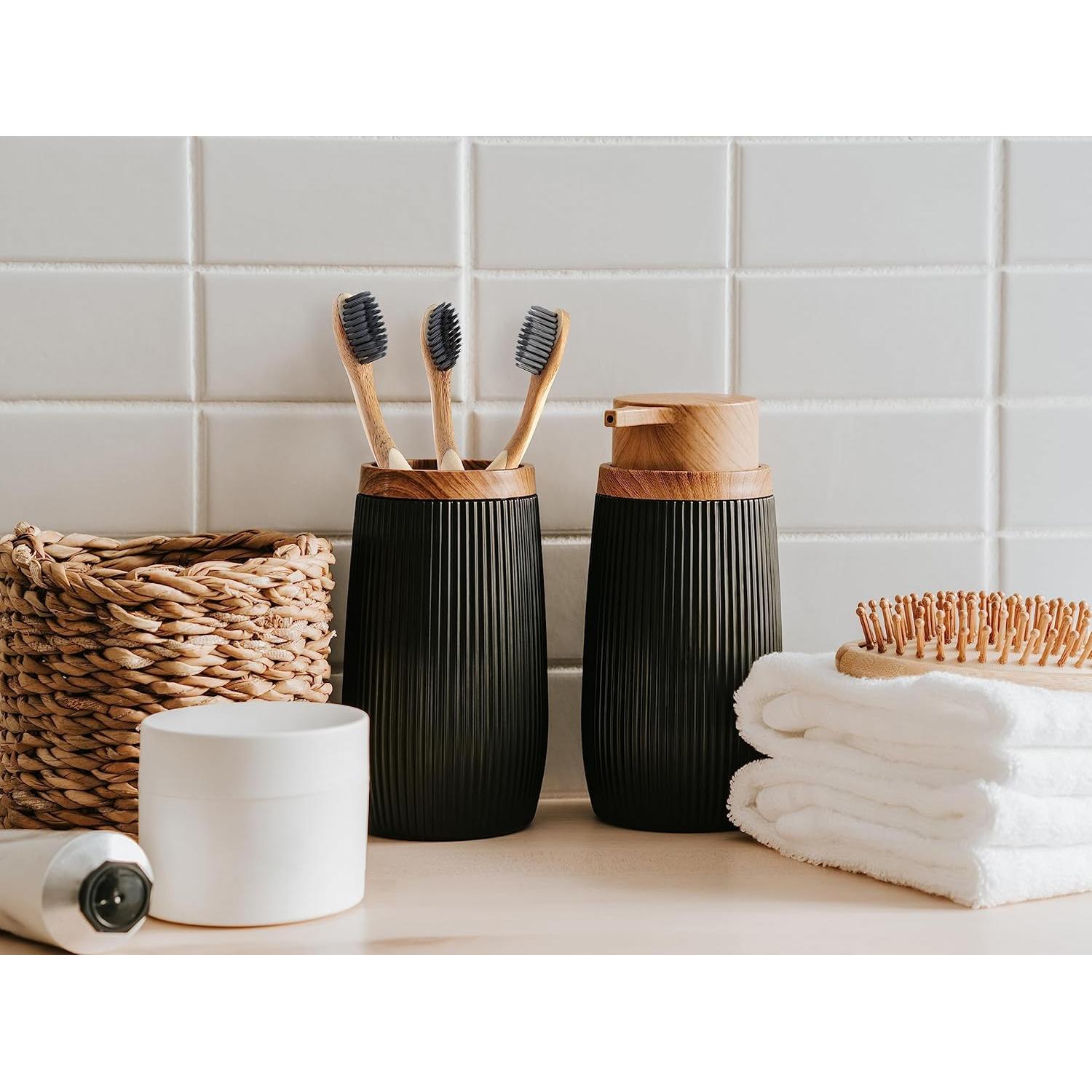 Juego de 4 Cepillos de Dientes de Bambú Zeropolitan - Cerdas Medias