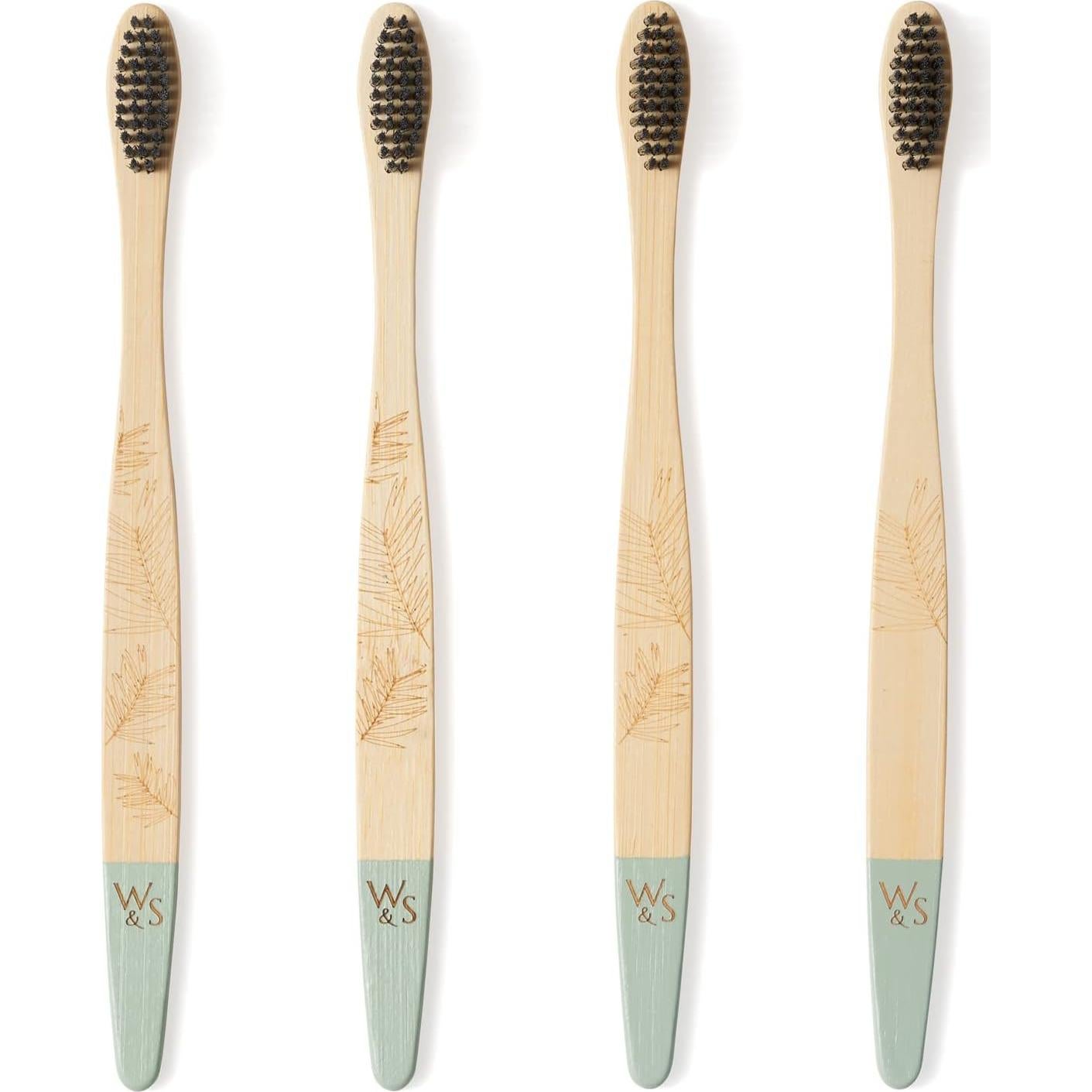 Cepillo de Dientes de Bambú Orgánico Wild & Stone - Medio