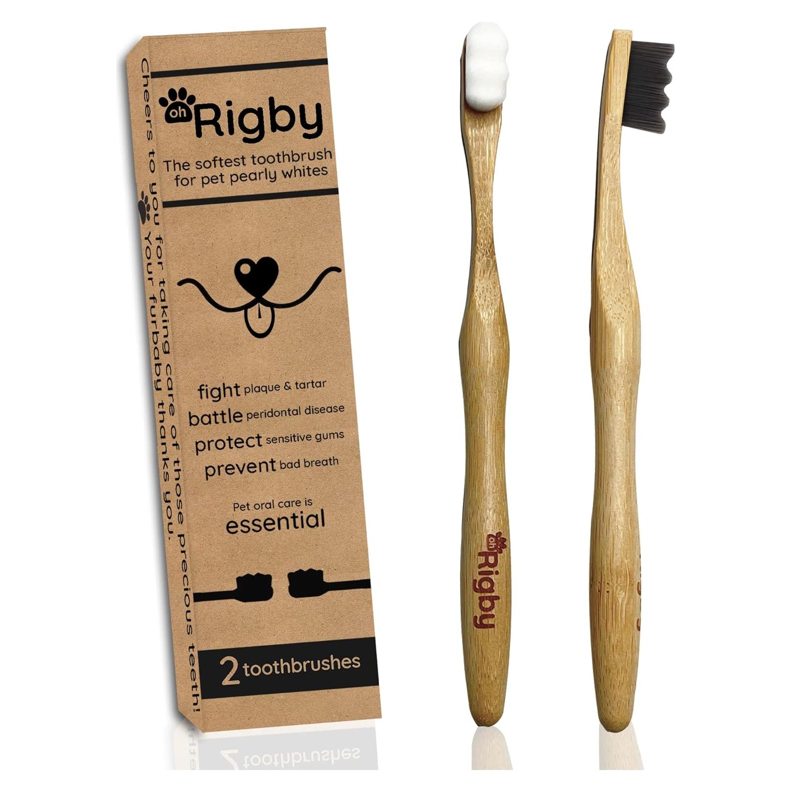 Cepillo de Dientes para Perros OH RIGBY - Cerdas Suaves 10,000