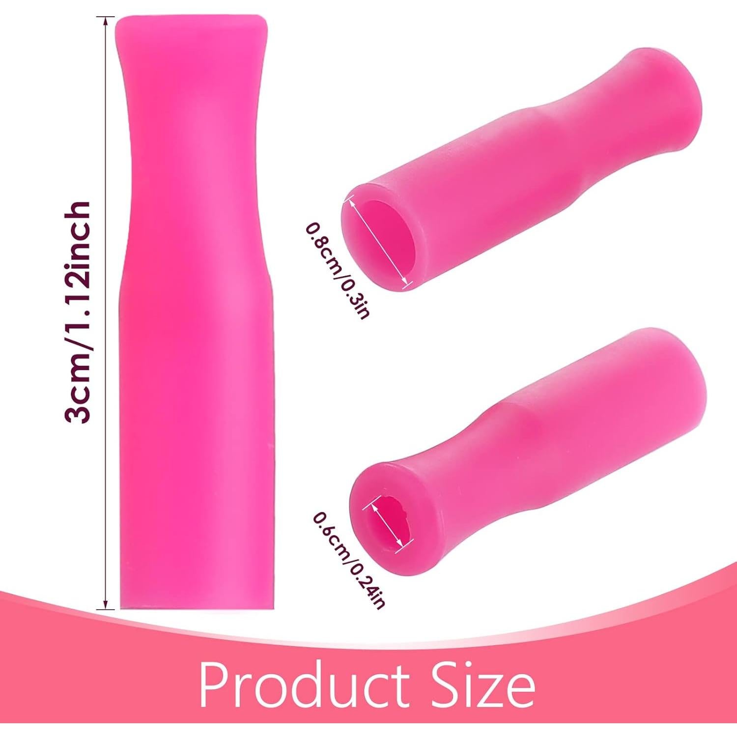 Juego de 22 Pajitas Reutilizables Grevosea con Puntas de Silicona