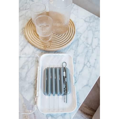 Juego de Pajitas de Vidrio Soma Set de 4 con Estuche y Limpieza