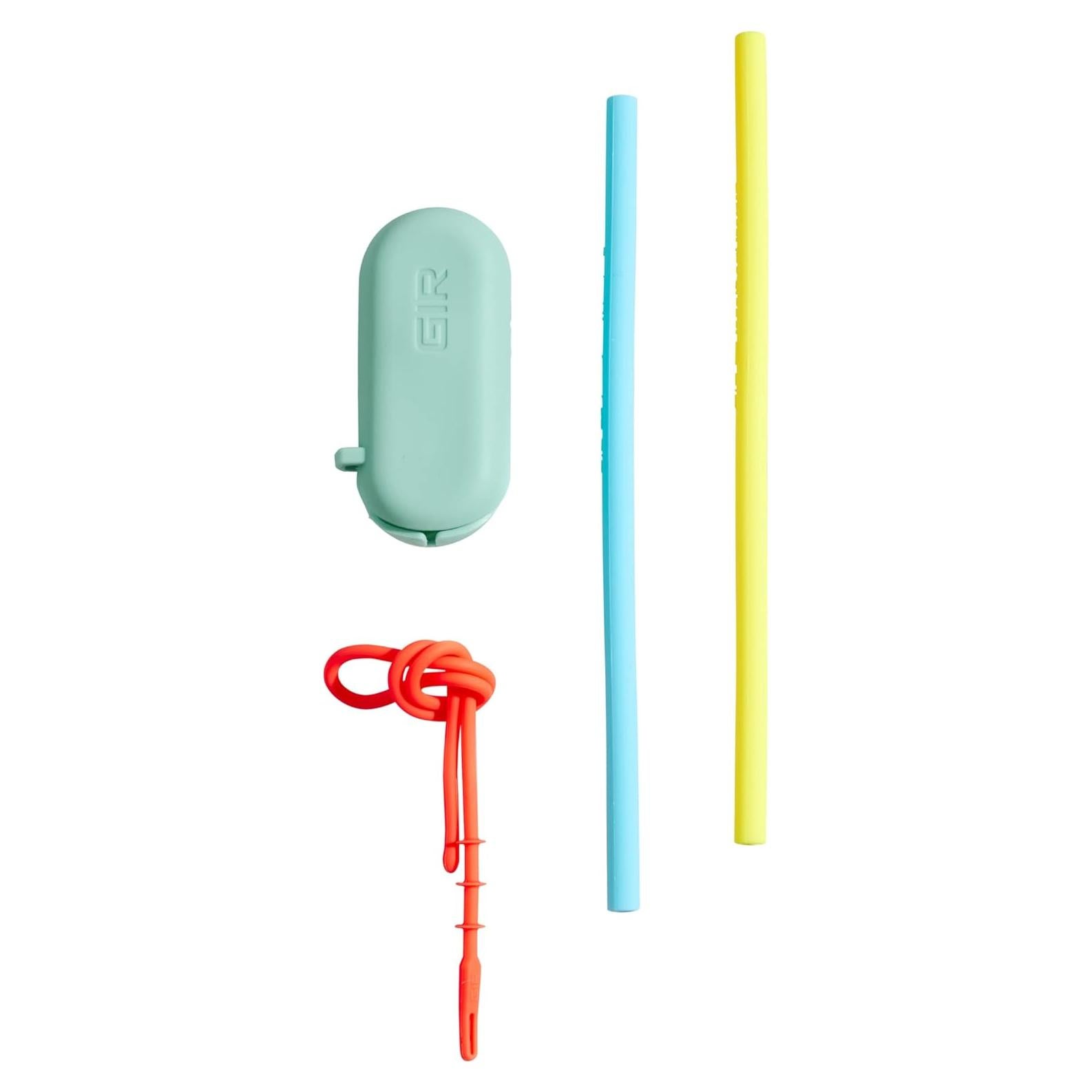 Pajitas de Silicona Reutilizables Consíguelo Bien 2-Pack Soleado