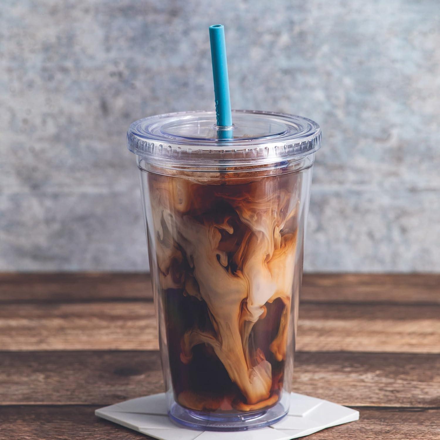 Pajitas de Silicona Reutilizables Consíguelo Bien 2-Pack Soleado