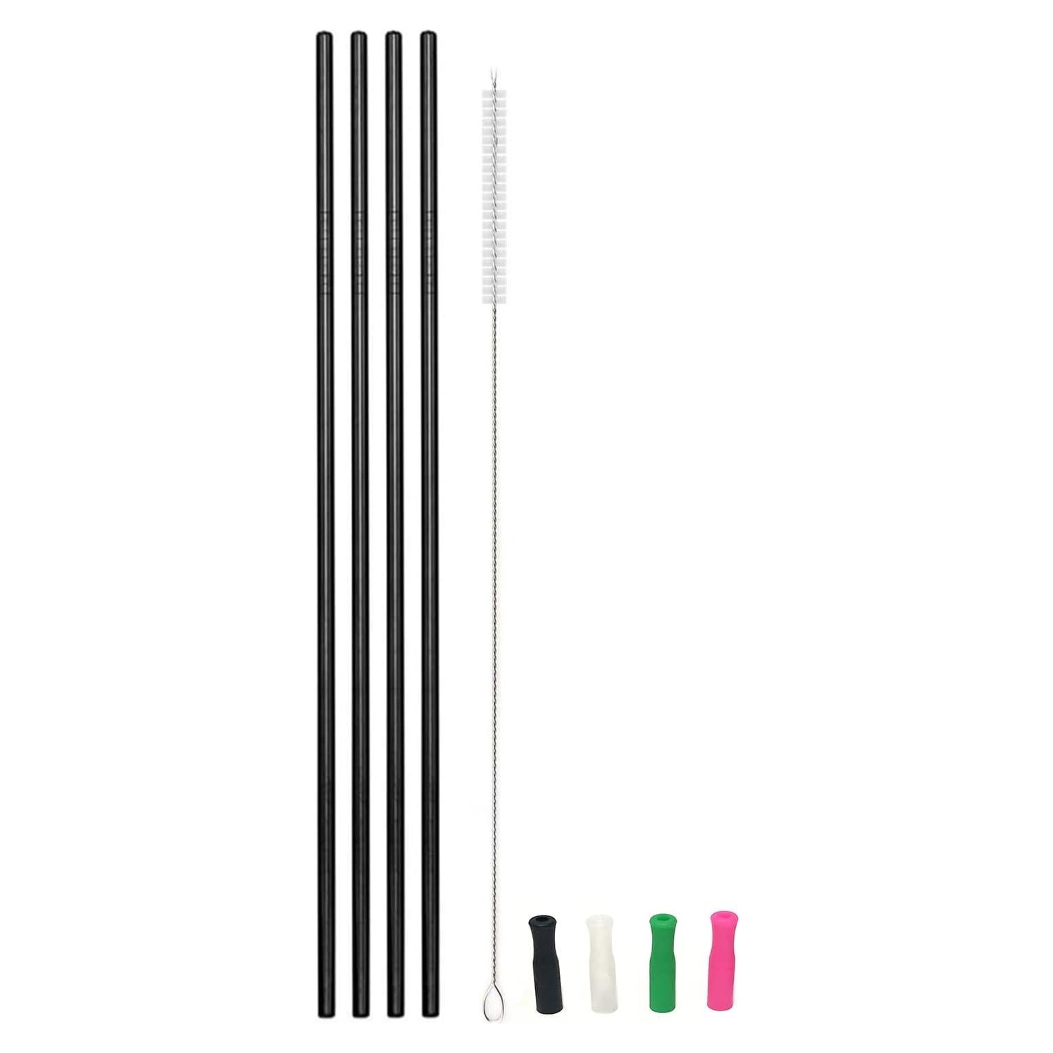 Pajillas de Metal Reutilizables JIEFU 30.48 cm 4 Piezas