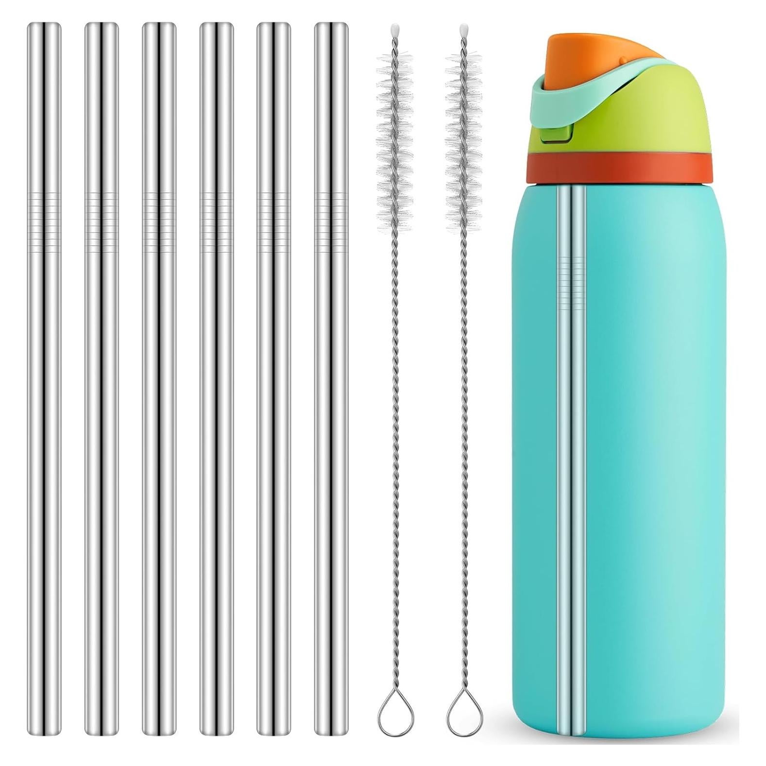 Popotes de Acero Inoxidable Mity Rain 8PCS para Owala 40oz