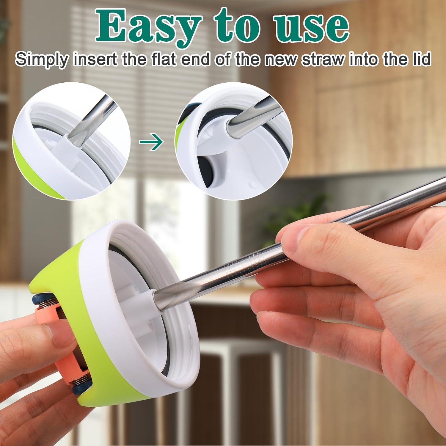 Popotes de Acero Inoxidable Mity Rain 8PCS para Owala 40oz