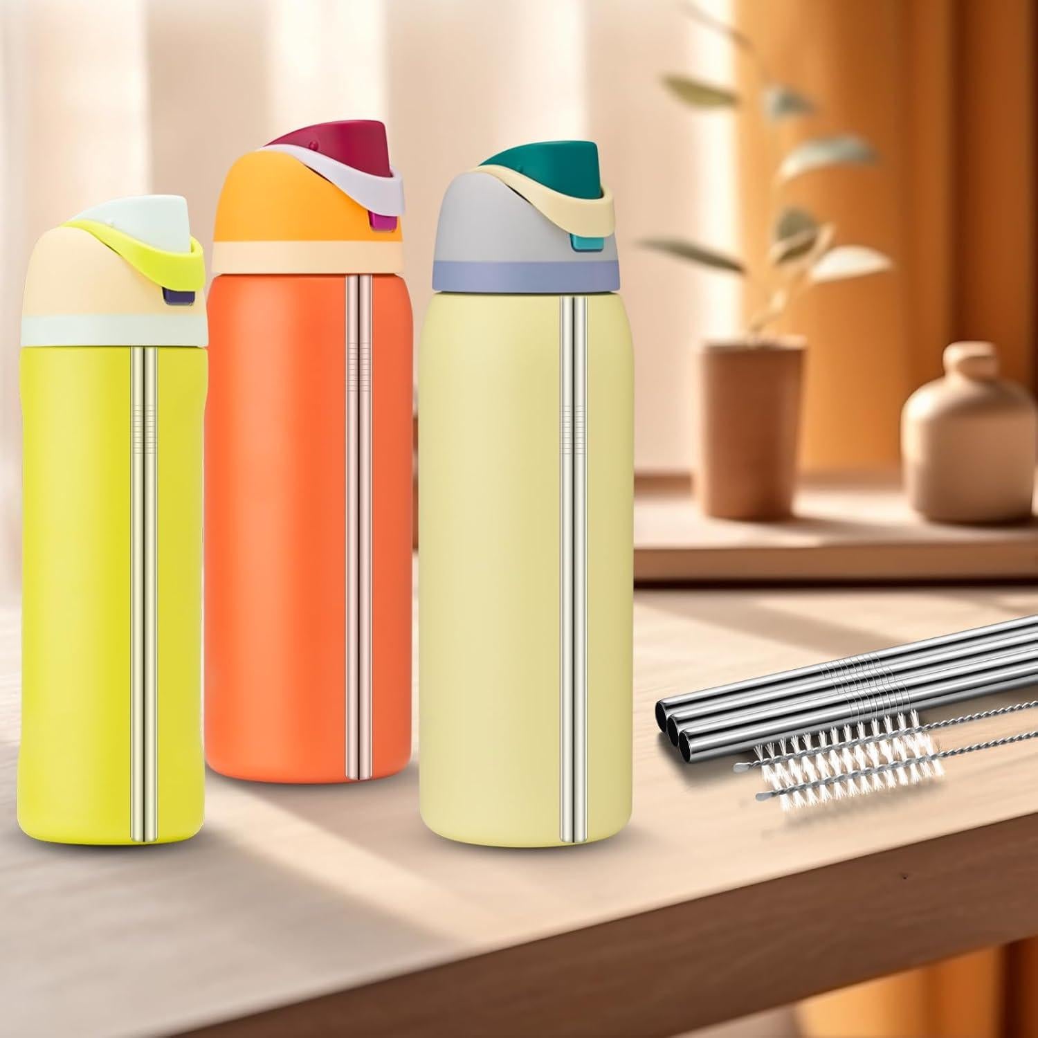 Popotes de Acero Inoxidable Mity Rain 8PCS para Owala 40oz