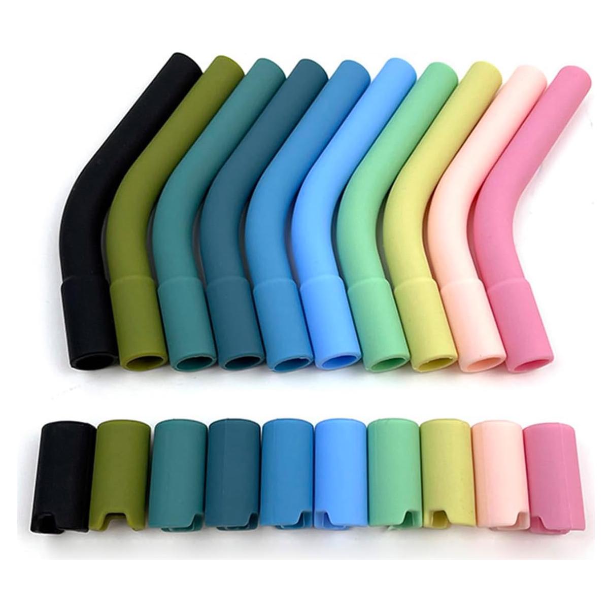 Consejos de Silicona Reutilizables Honfor para Pajitas 8mm - 20PCS