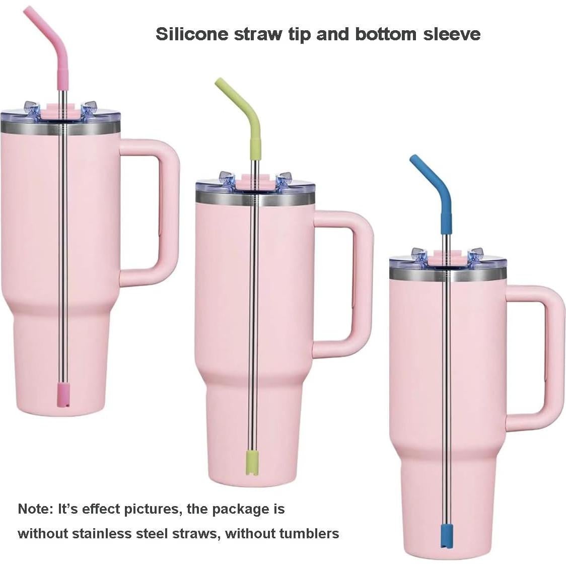 Consejos de Silicona Reutilizables Honfor para Pajitas 8mm - 20PCS