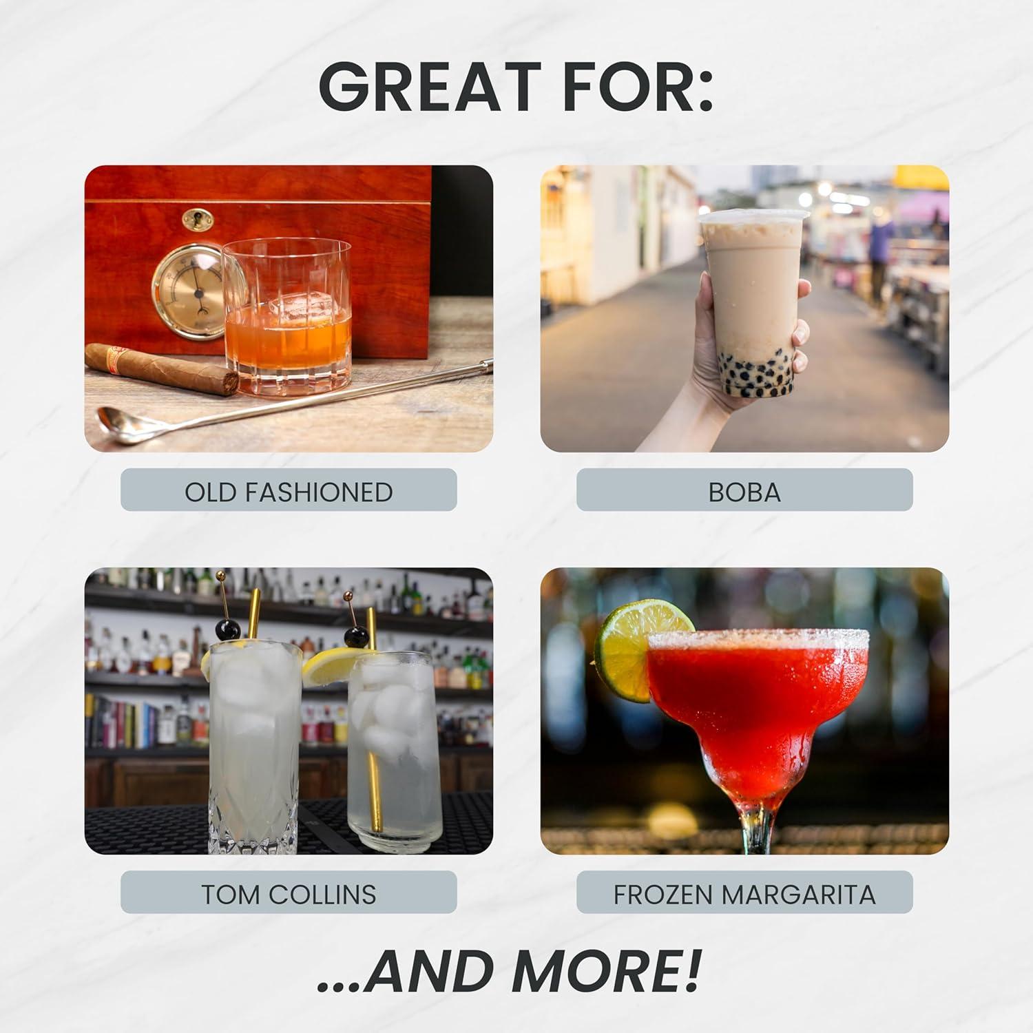 Set de 19 Pajitas Reutilizables Acero Inoxidable A Bar Above