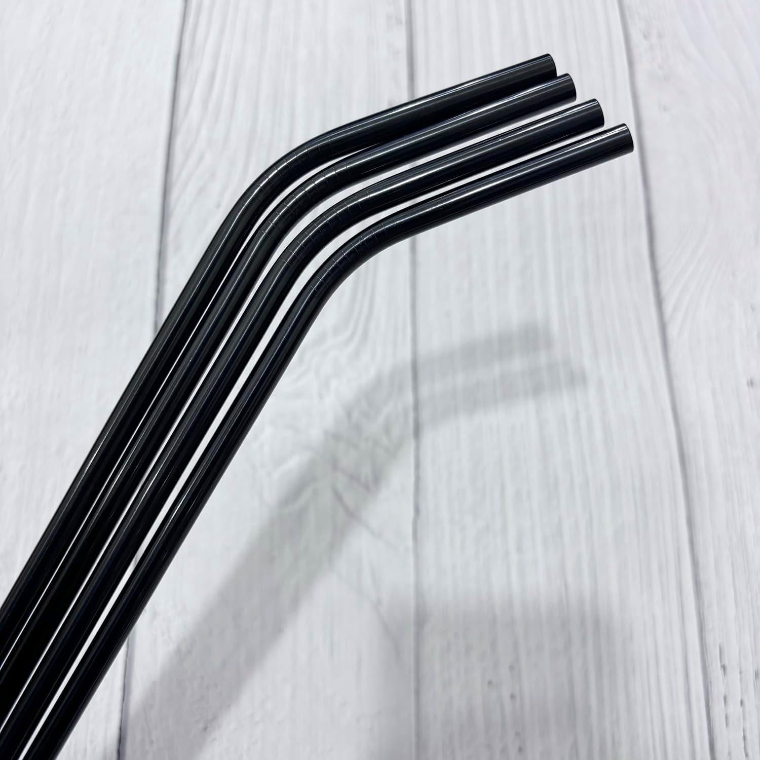 8 Pajitas de Acero Inoxidable JIEFU Reutilizables 30.48 cm