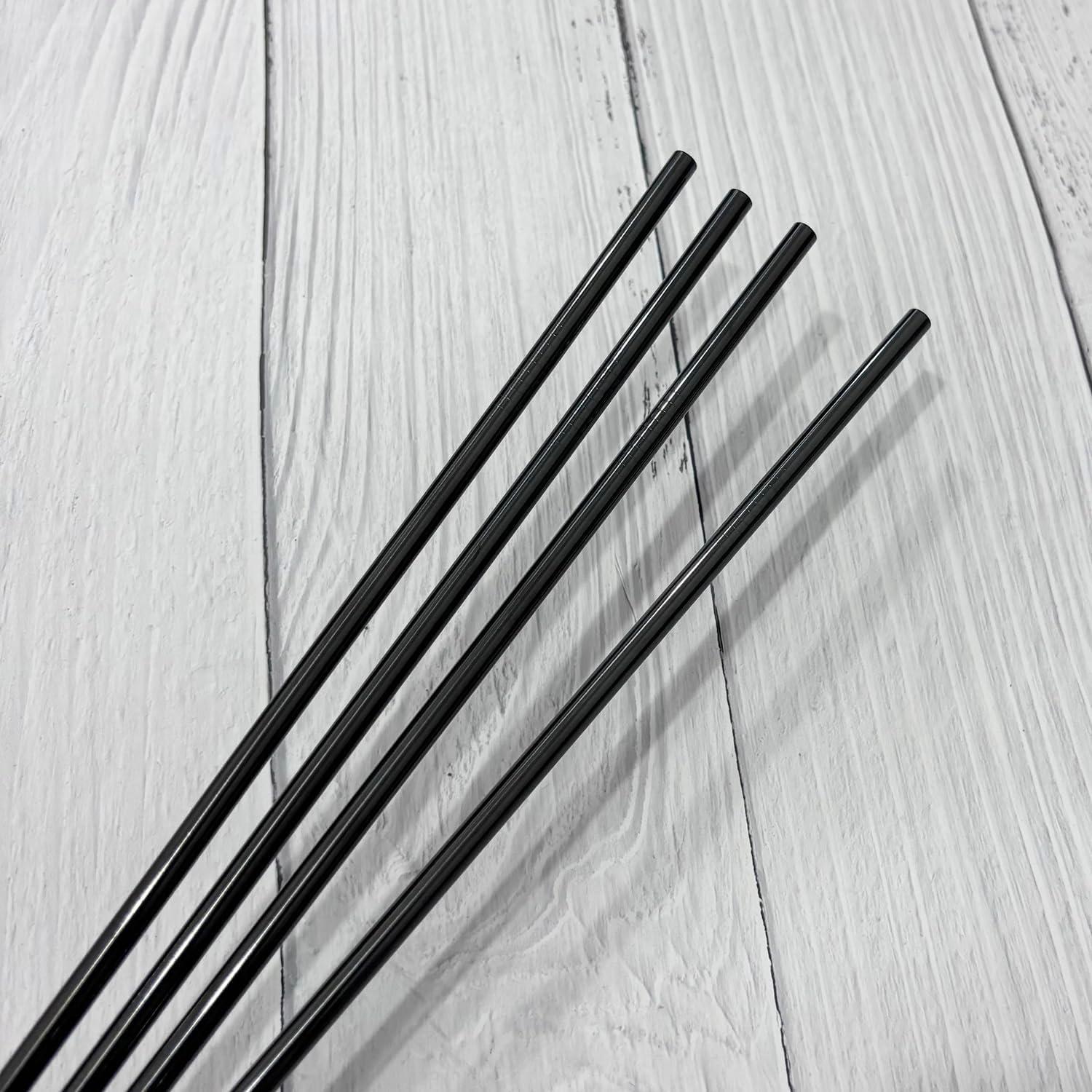 8 Pajitas de Acero Inoxidable JIEFU Reutilizables 30.48 cm