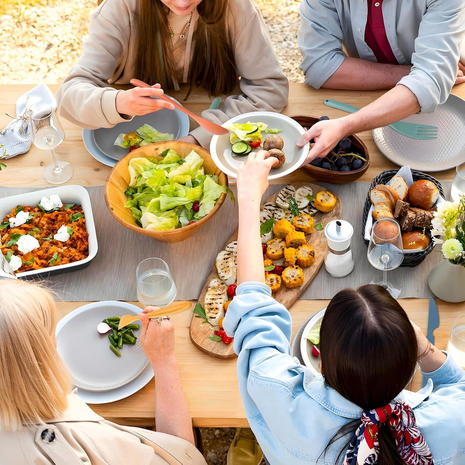 Juego de Utensilios Reutilizables Zoyiancy 4 Piezas para Viaje