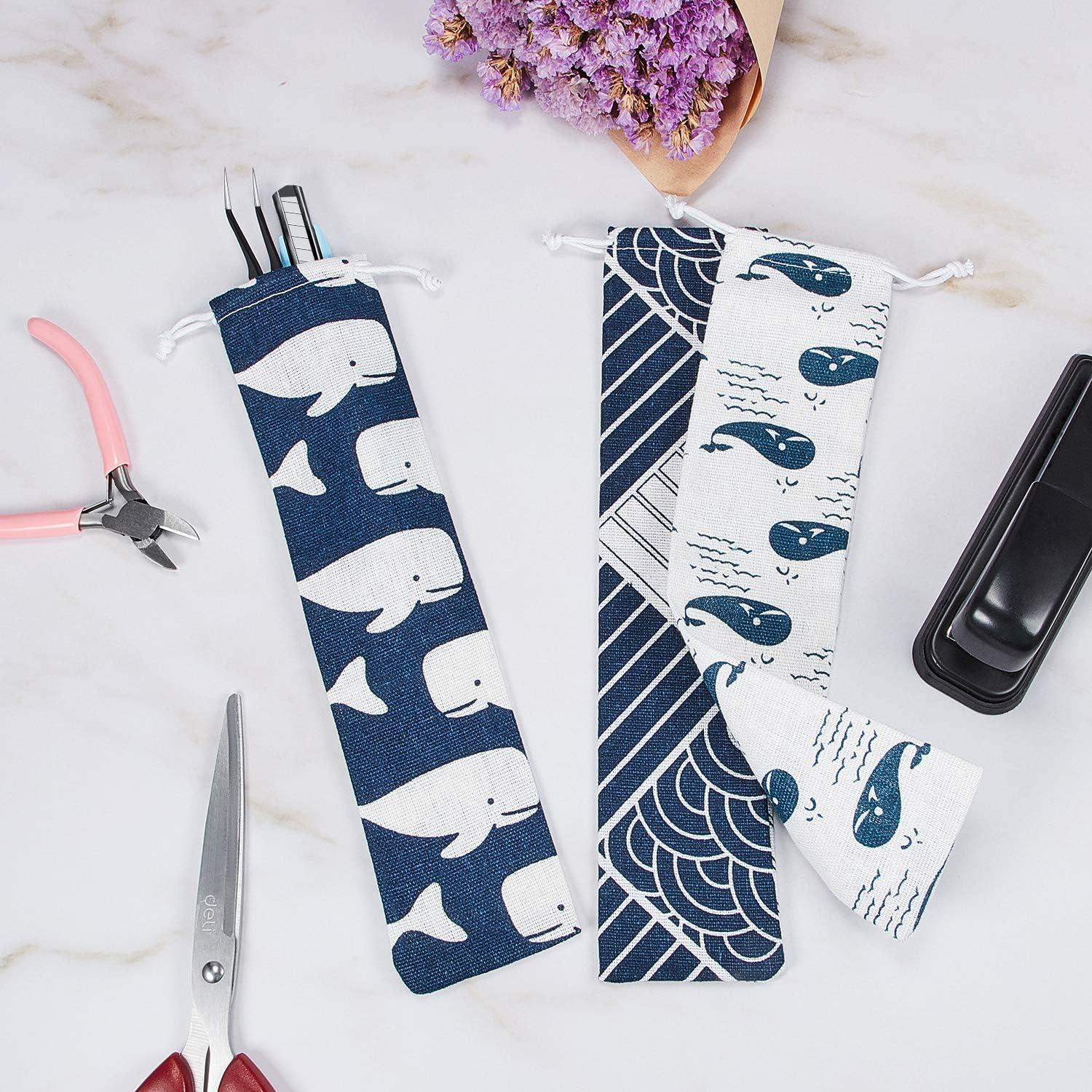 Funda para Pajitas Outus 20 Piezas Lona Reutilizable 26x6 cm