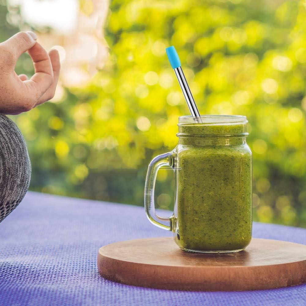 Pajitas Reutilizables de Acero Inoxidable Otstar 6 Pcs 12 mm