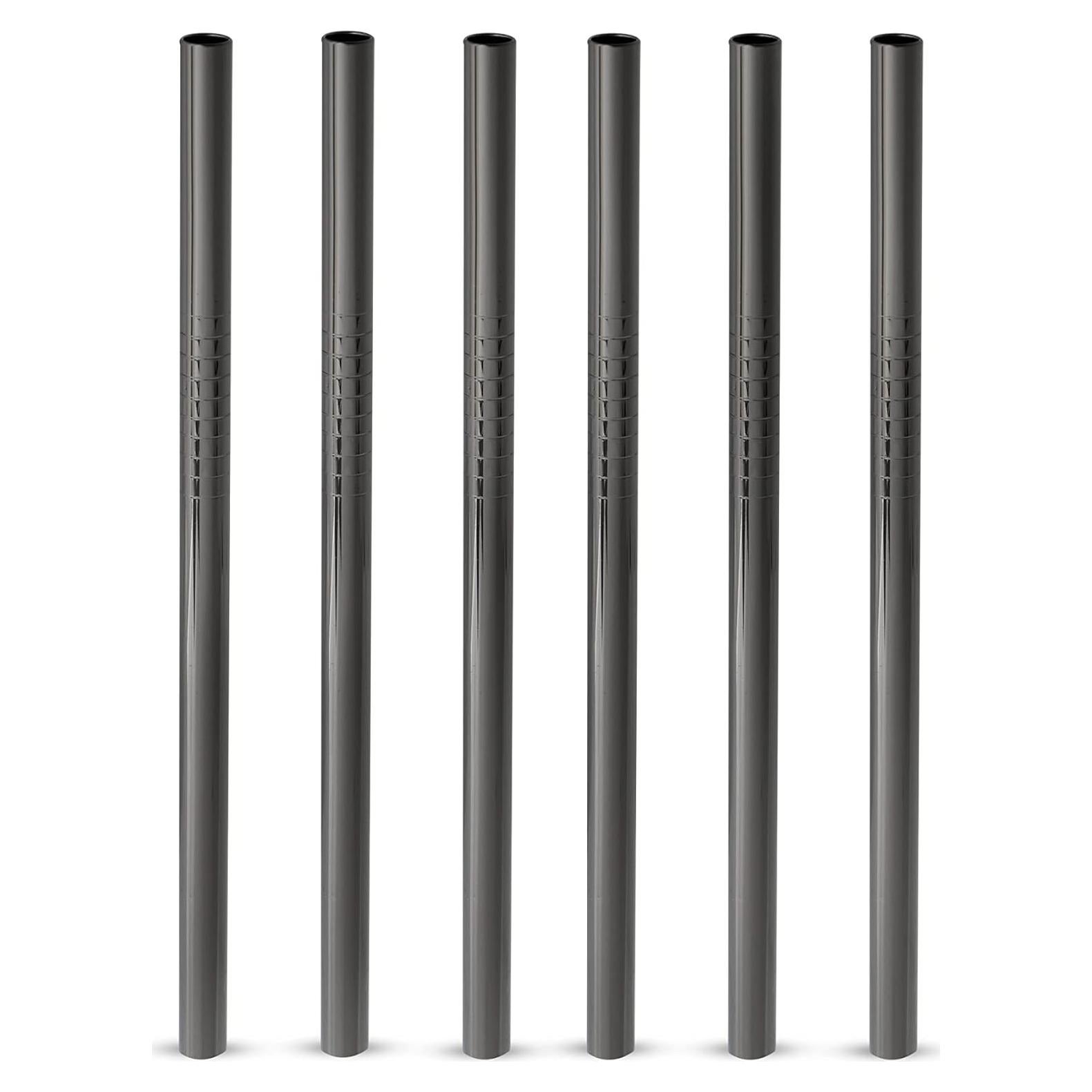 Popotes de Acero Inoxidable Viski Set de 6 Reutilizables 12.7 cm