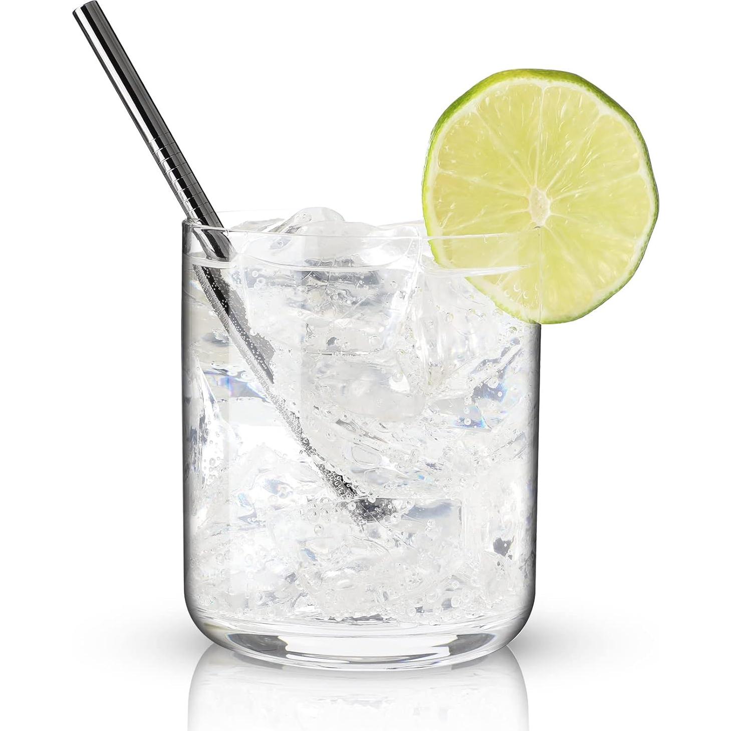 Popotes de Acero Inoxidable Viski Set de 6 Reutilizables 12.7 cm