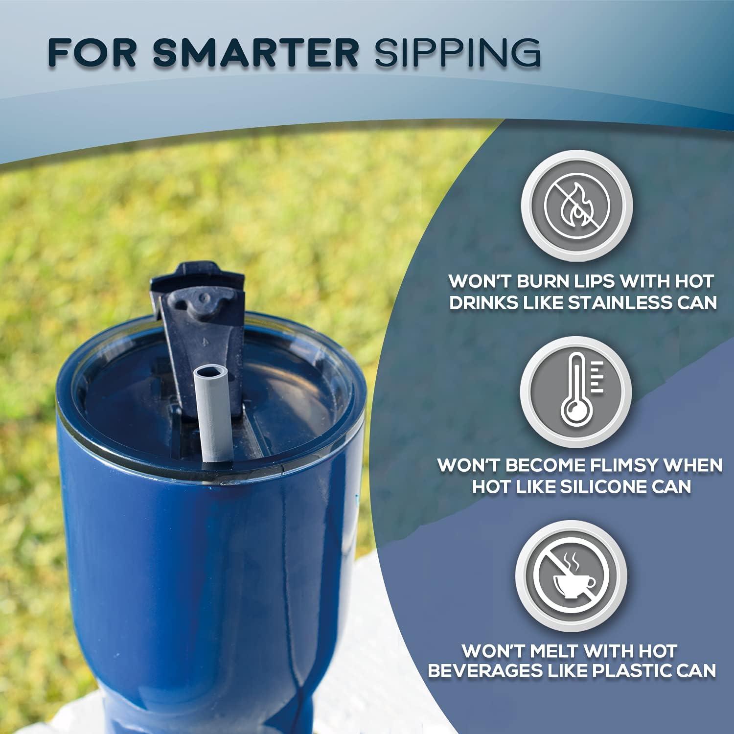 Popotes Reutilizables HotSips 24.1 cm con Estuche de Viaje