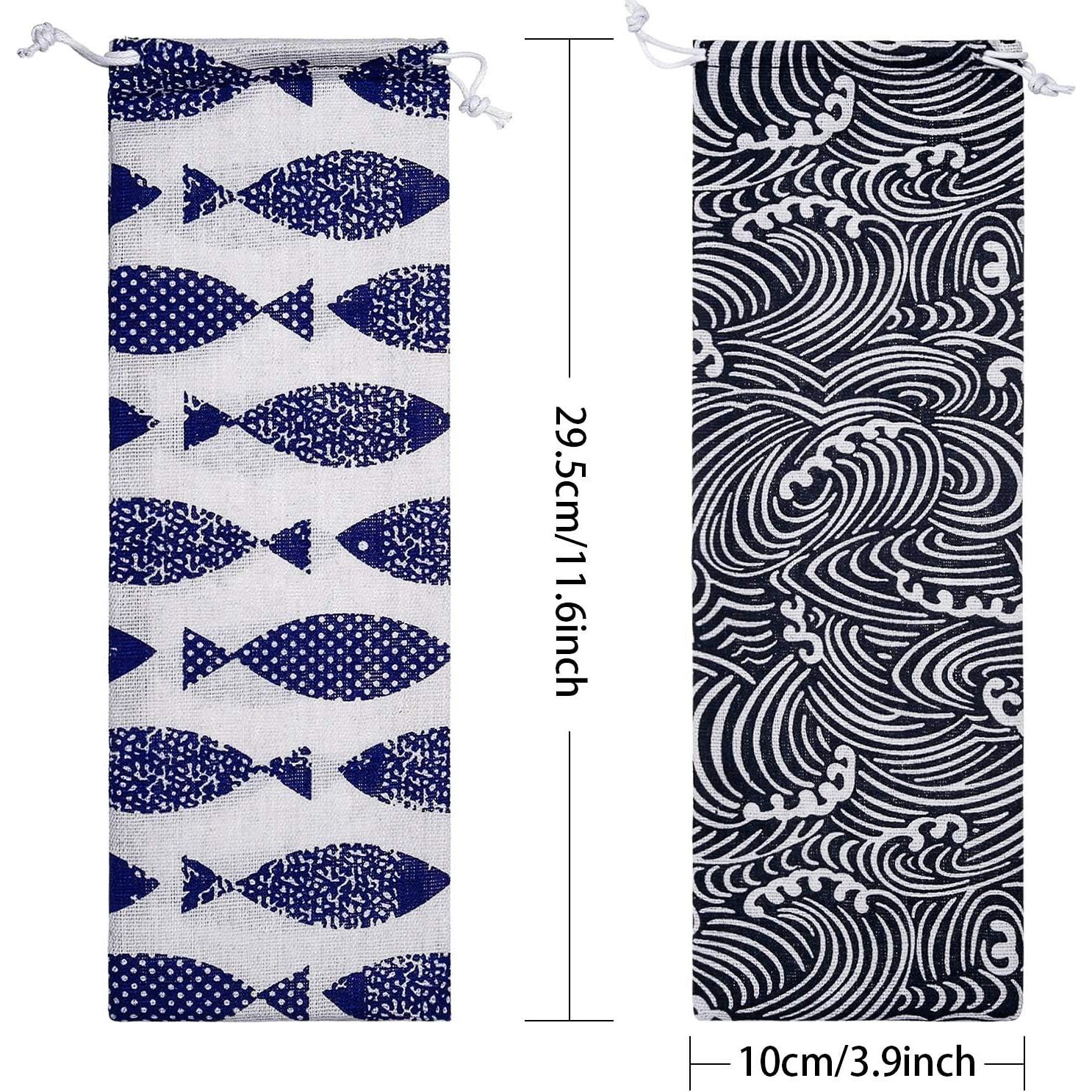 Bolsa de Cuerda Reutilizable Tatuo 5 Piezas 29.7x9.9cm