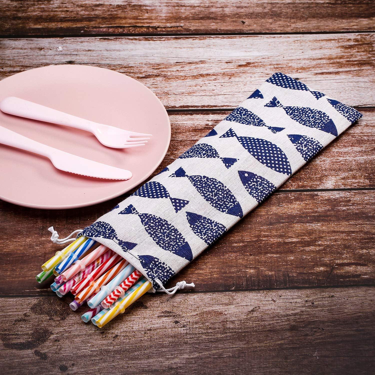 Bolsa de Cuerda Reutilizable Tatuo 5 Piezas 29.7x9.9cm