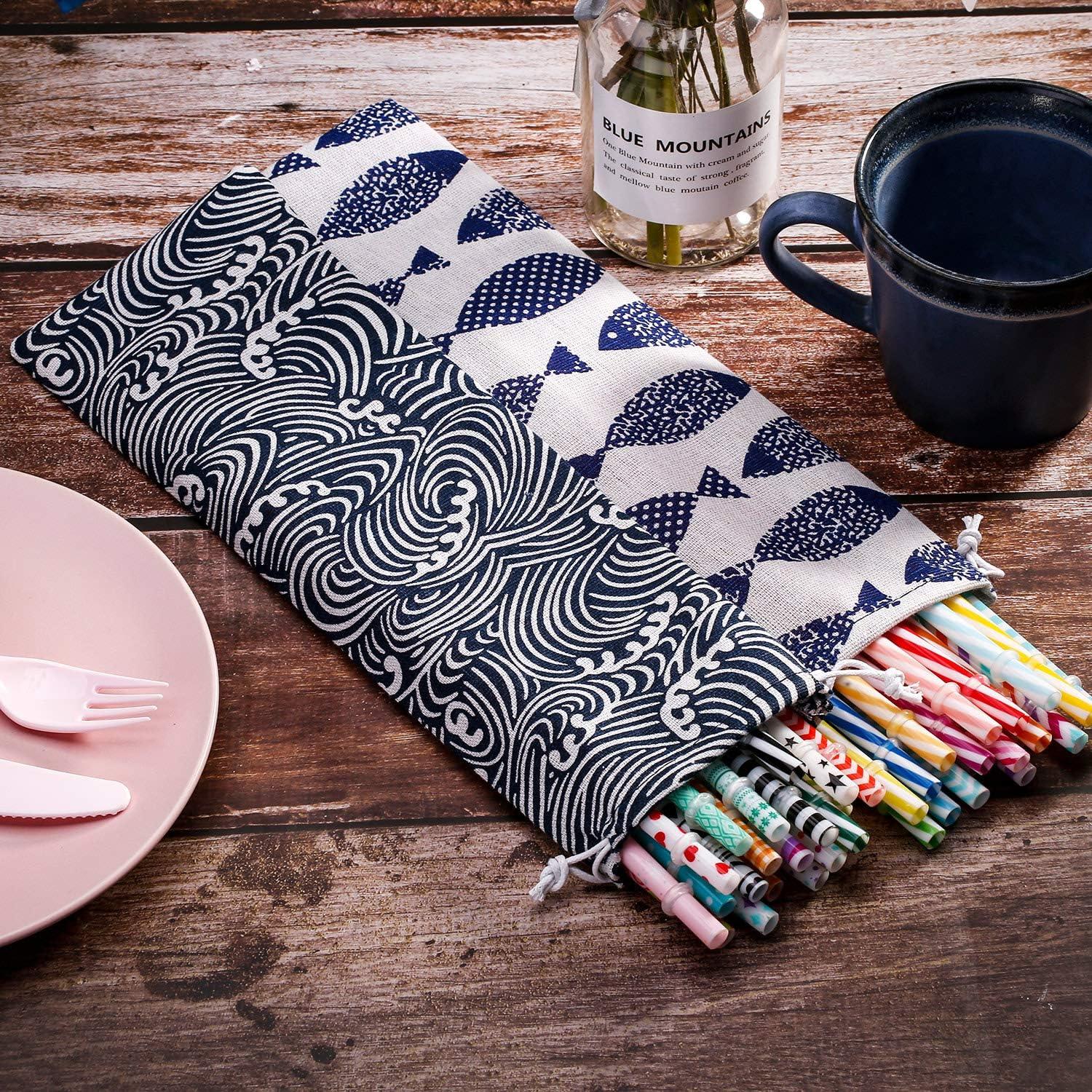 Bolsa de Cuerda Reutilizable Tatuo 5 Piezas 29.7x9.9cm