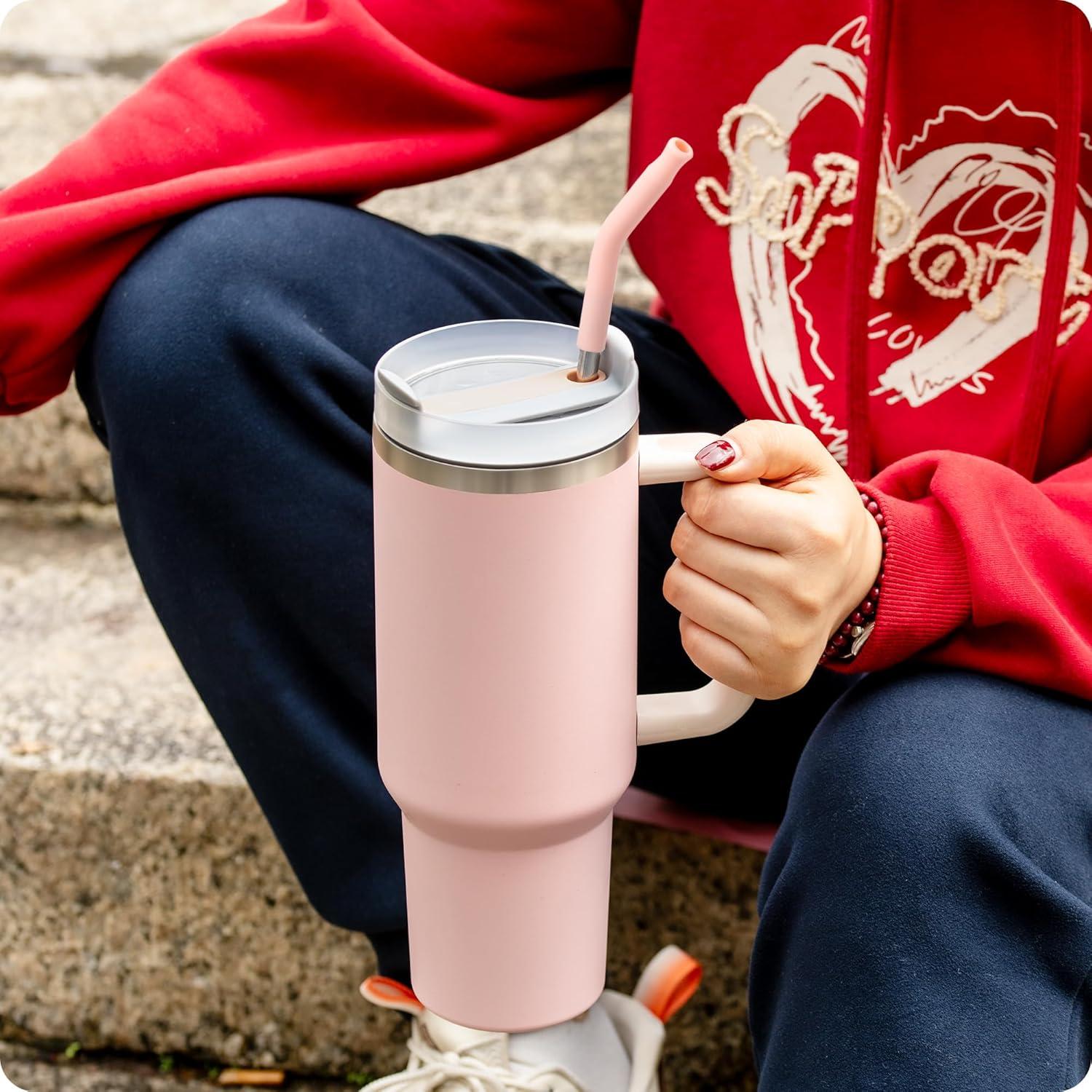 Popotes Metálicos Reutilizables Snowfall 31 cm y 24 cm con Silicona