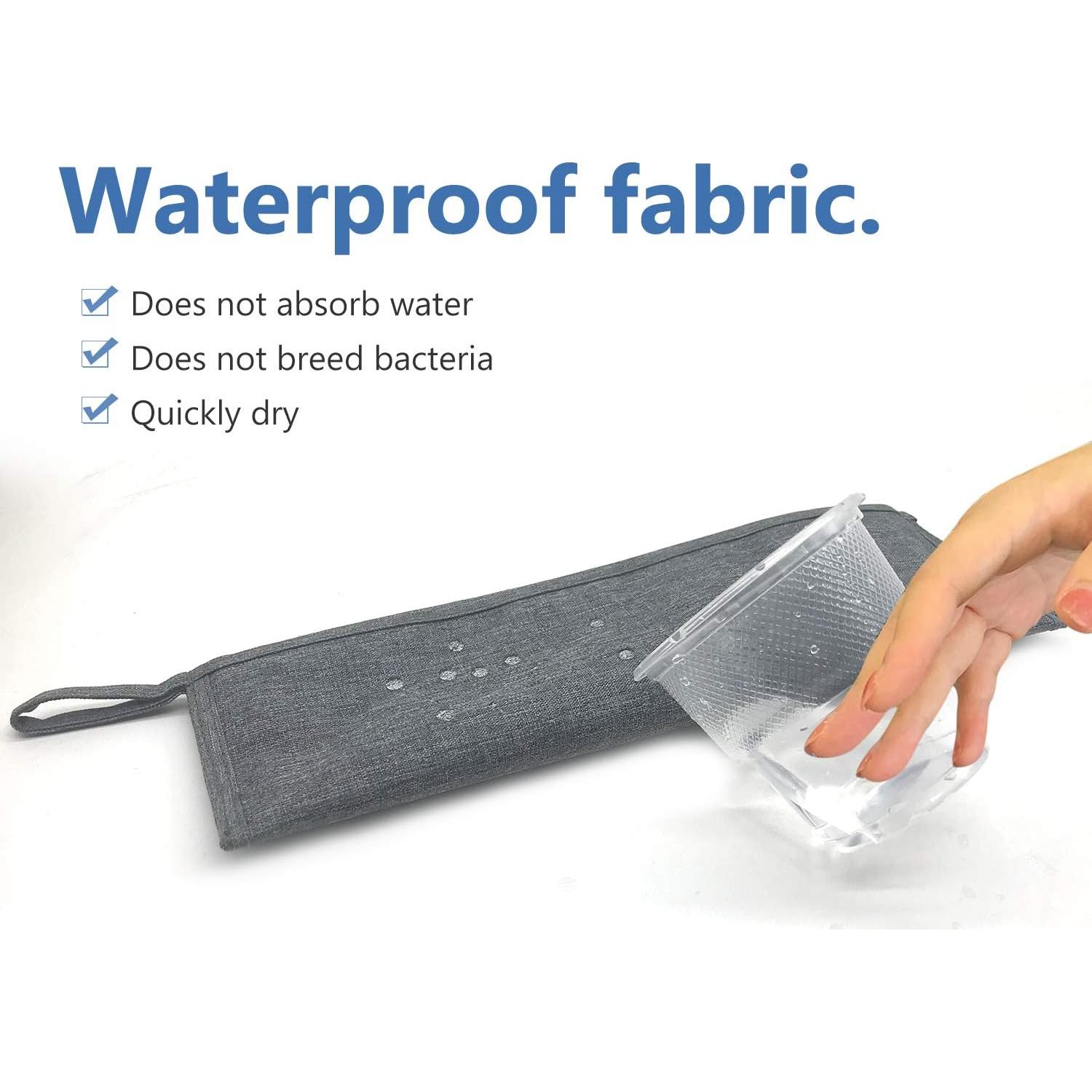 Funda Reutilizable para Utensilios de Viaje Aosbos - Gris