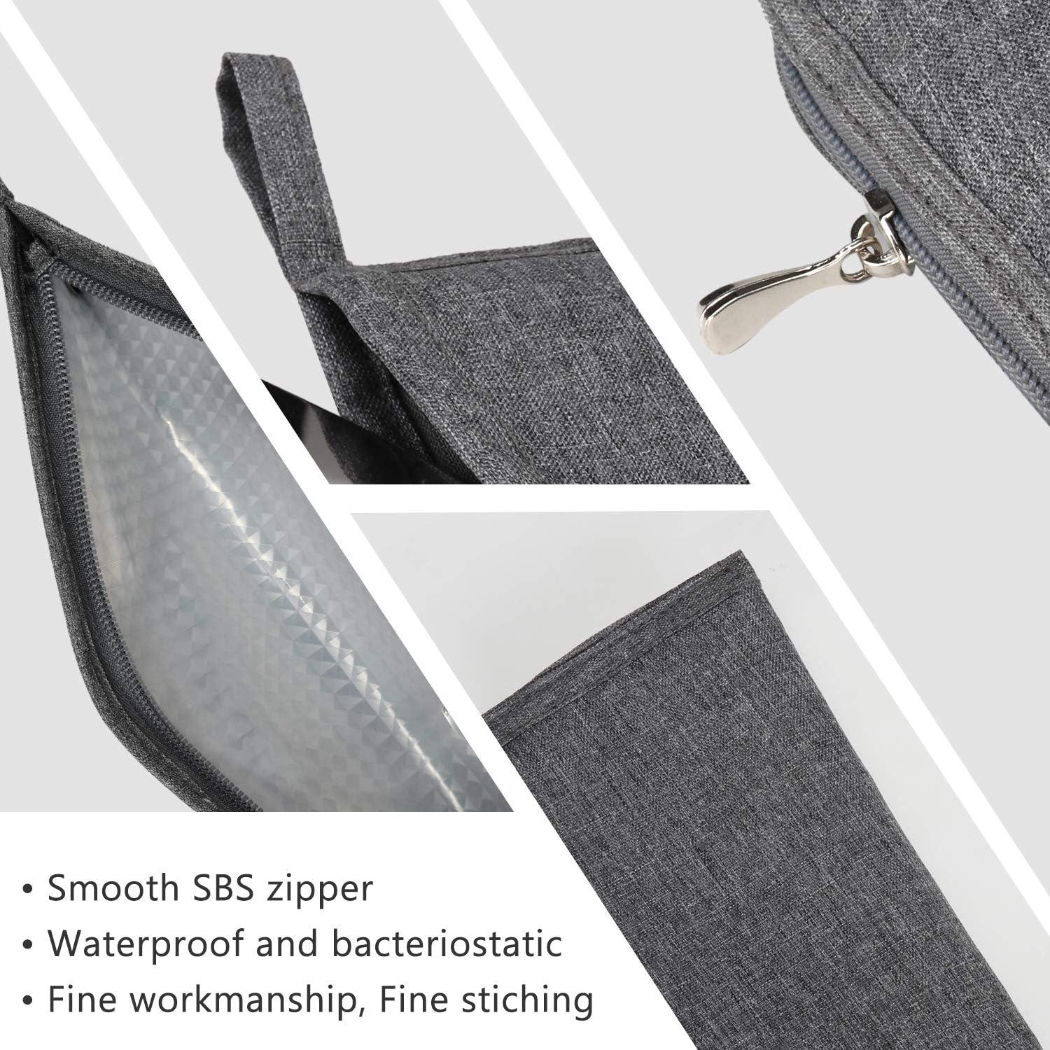 Funda Reutilizable para Utensilios de Viaje Aosbos - Gris