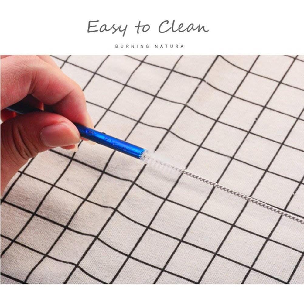 Popotes de Acero Inoxidable Turbokey 8.5" Reutilizables 10 Piezas