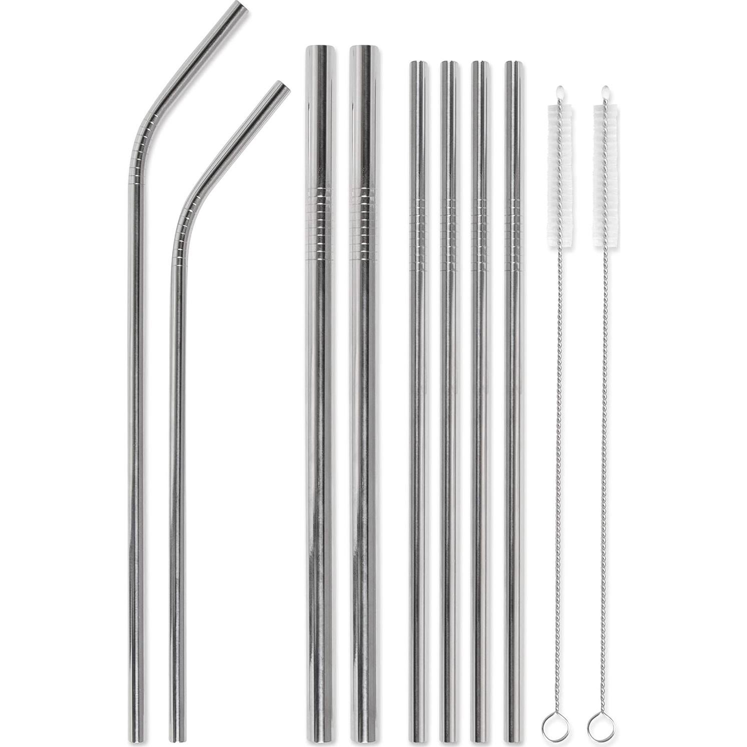 Juego de Pajitas Reutilizables DesignWorks Ink - Natural