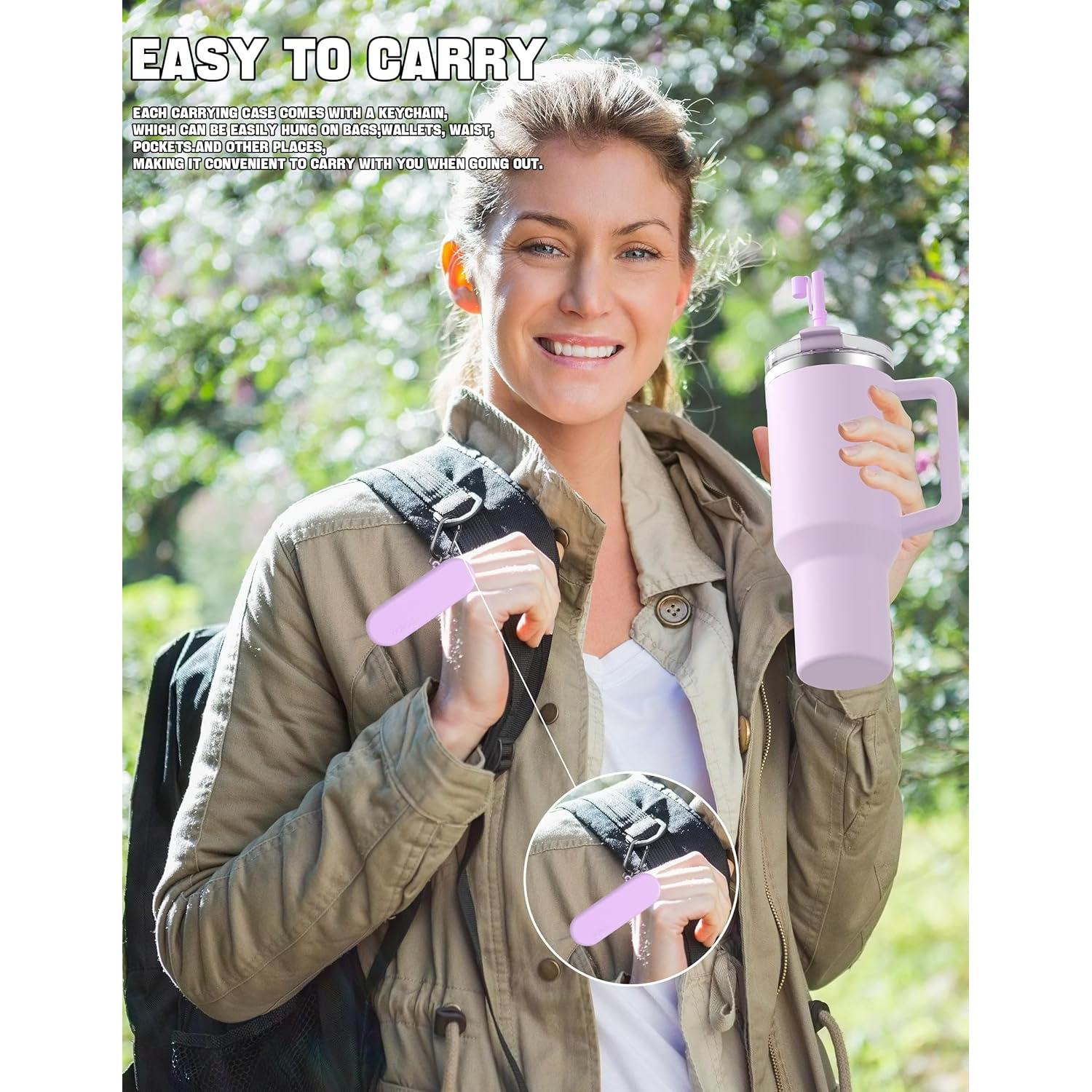 Popotes Reutilizables Doboli 30.48 cm con Estuche y Cepillos