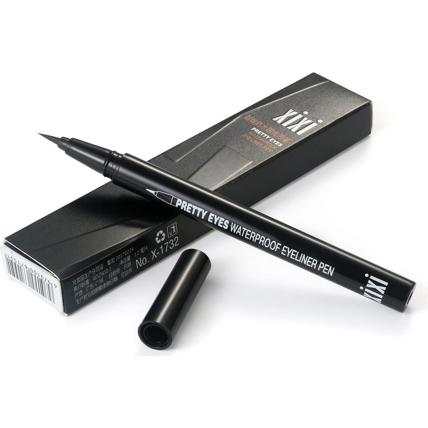 Delineador Líquido Impermeable Vtrem 2 Piezas Negro/Marrón