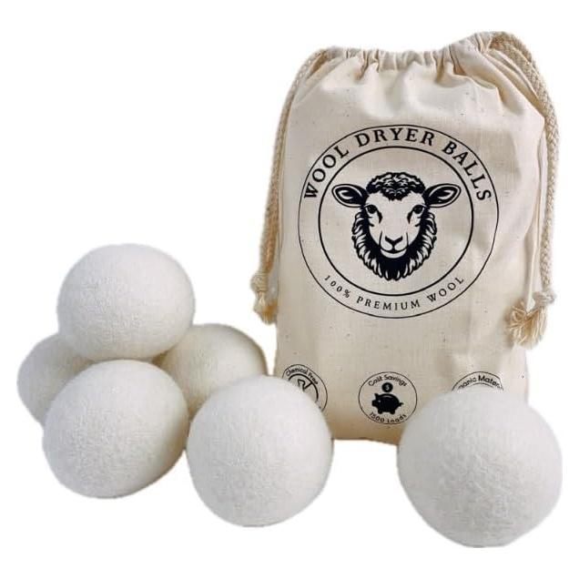 Bolas de Secadora de Lana FADA XL Reutilizables 6 Pzas Ecológicas