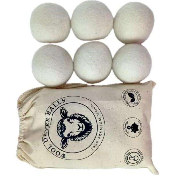 Bolas de Secadora de Lana FADA XL Reutilizables 6 Pzas Ecológicas