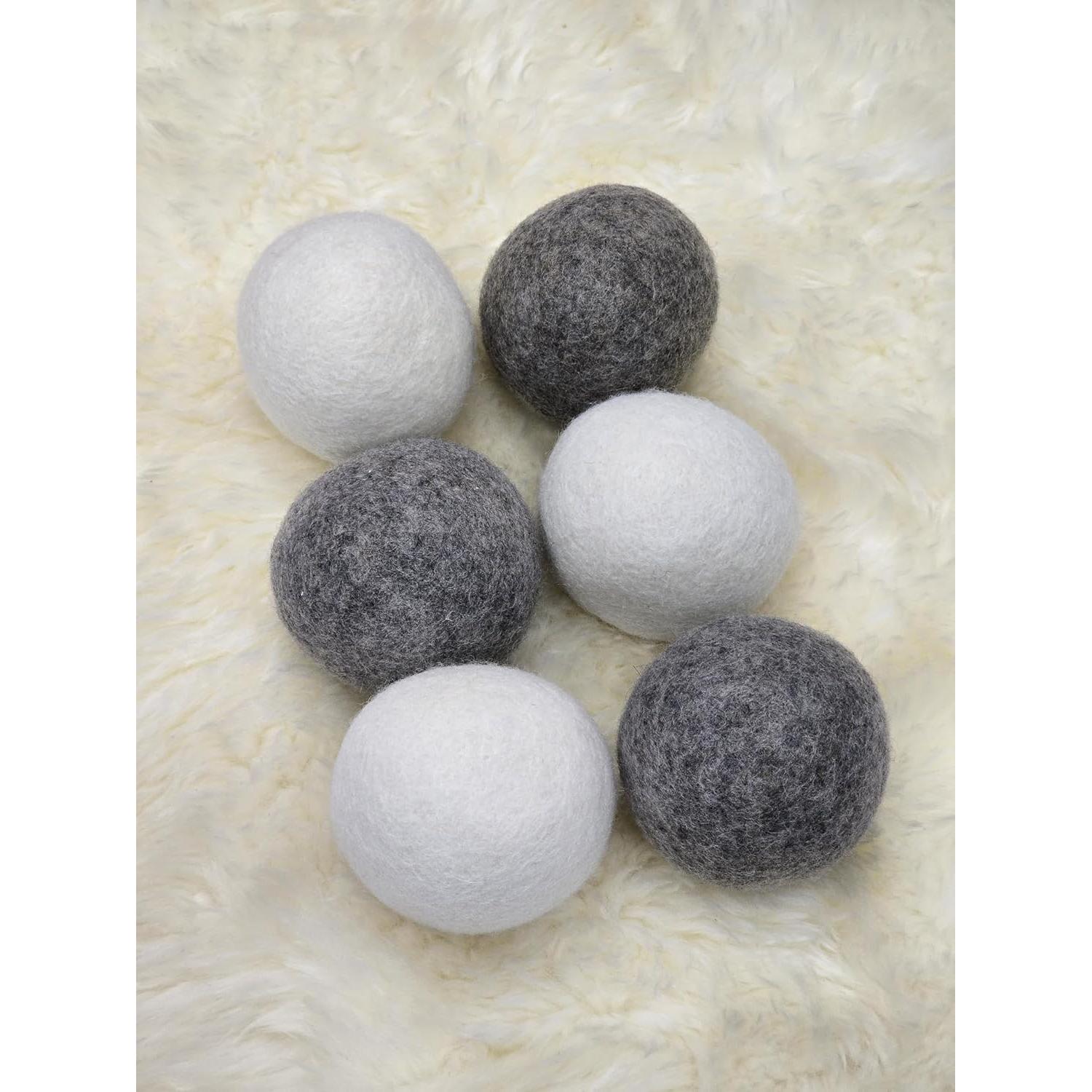 Bolas de Secadora de Lana XL Breta Home 6-Pack 100% Orgánica