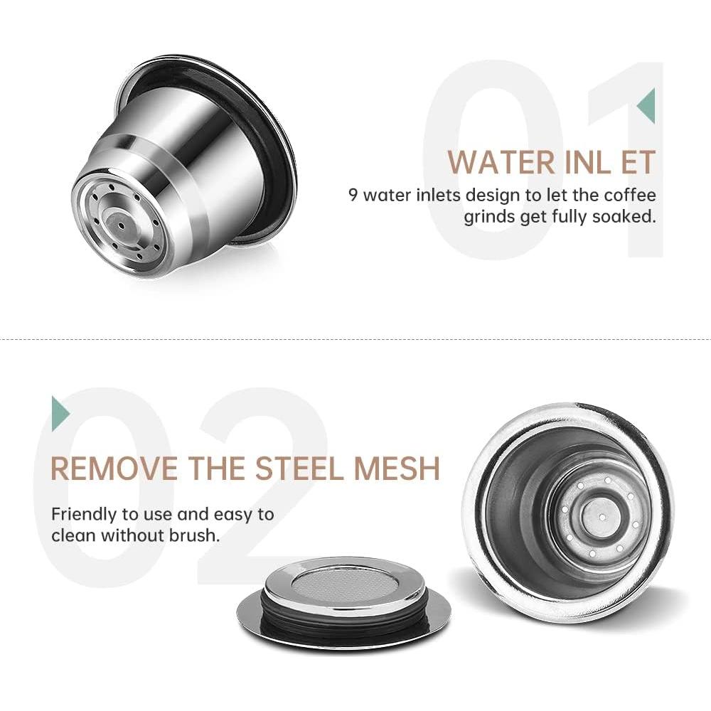 Juego de 2 cápsulas de café reutilizables i Cafilas 49.87g