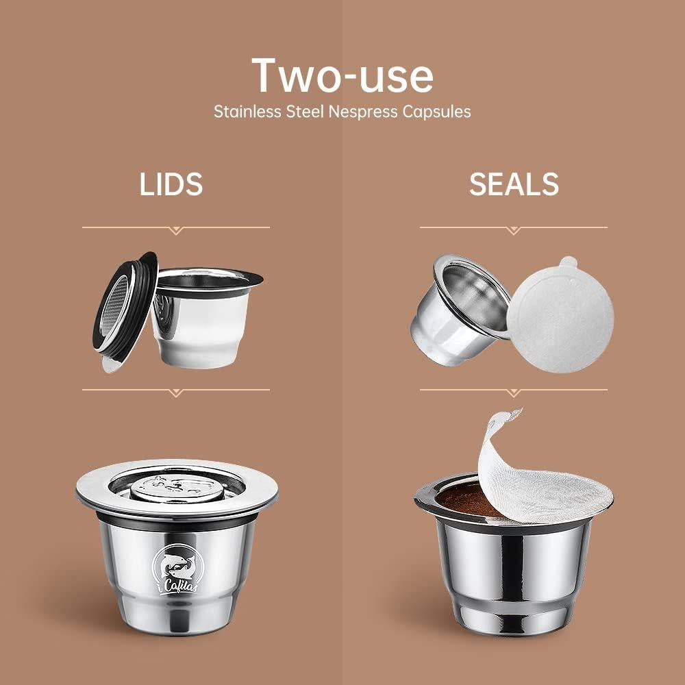 Juego de 2 cápsulas de café reutilizables i Cafilas 49.87g