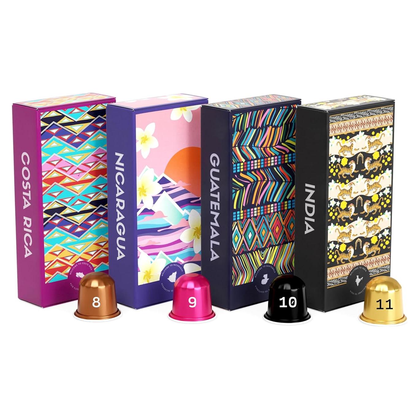 Cápsulas de Café Espresso Atlas Coffee Club Tostado Oscuro 40 Unidades