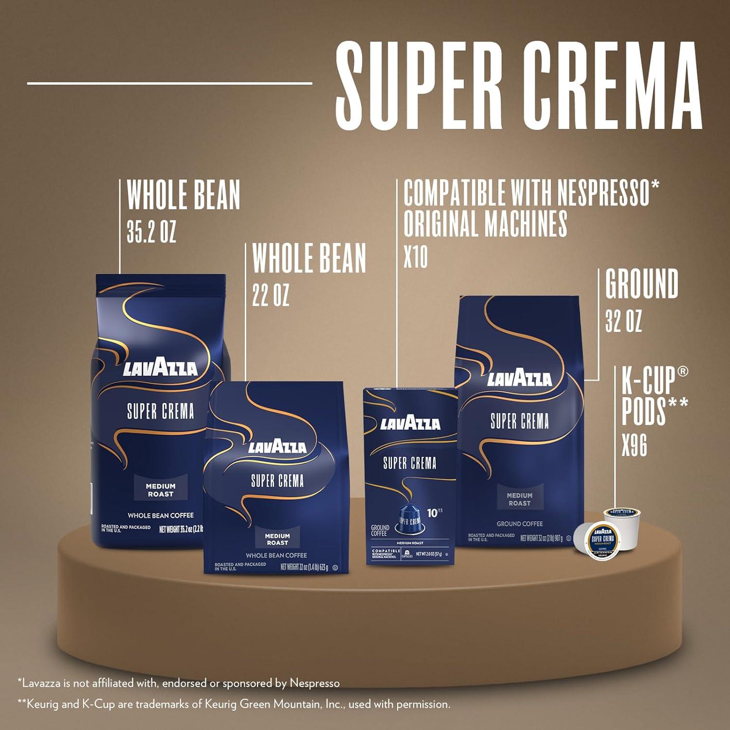 Cápsulas de Café Lavazza Super Crema para Nespresso - 10 Unidades