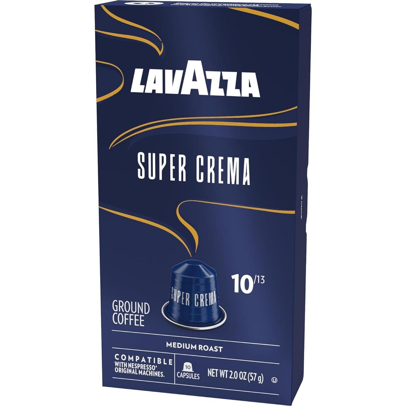 Cápsulas de Café Lavazza Super Crema para Nespresso - 10 Unidades