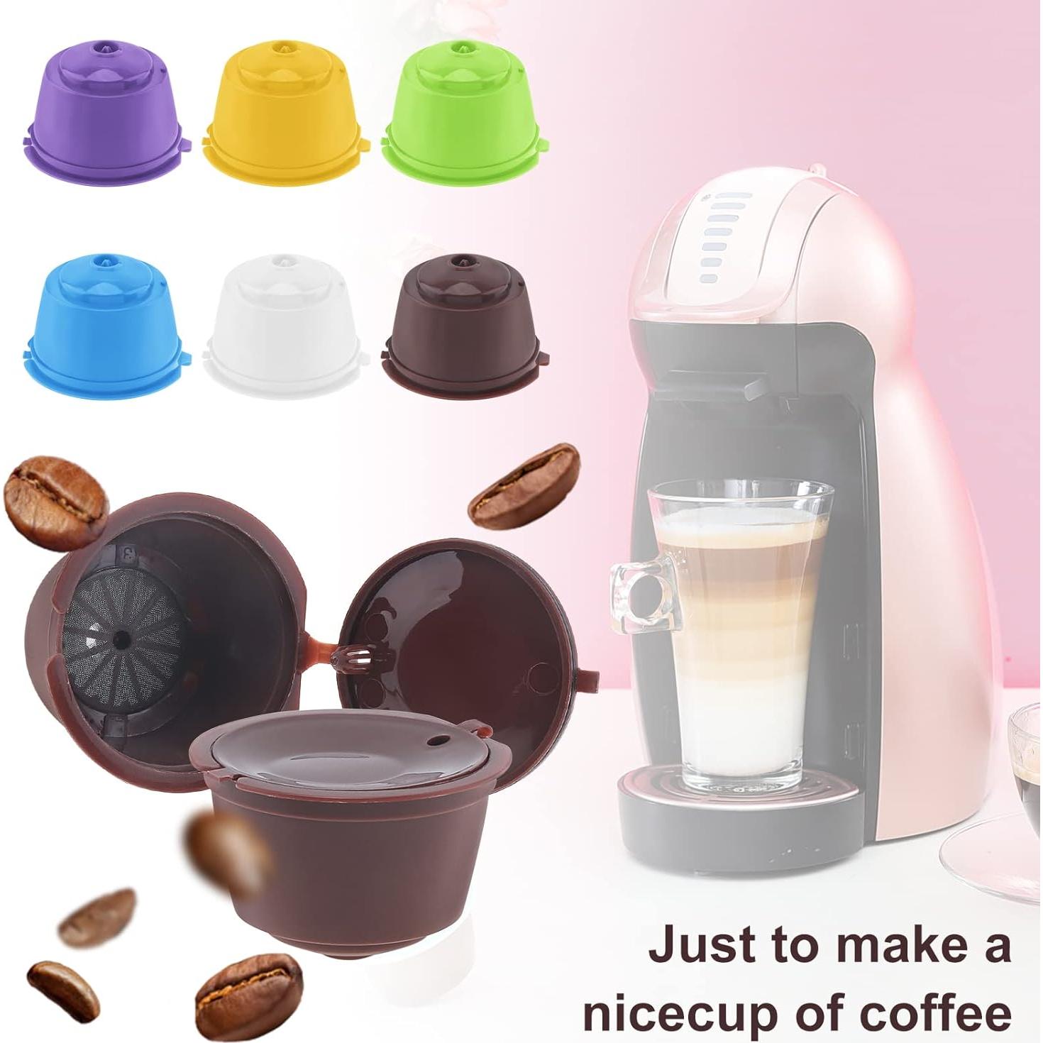 Cápsulas de café reutilizables TQEONKL, paquete de 6 unidades