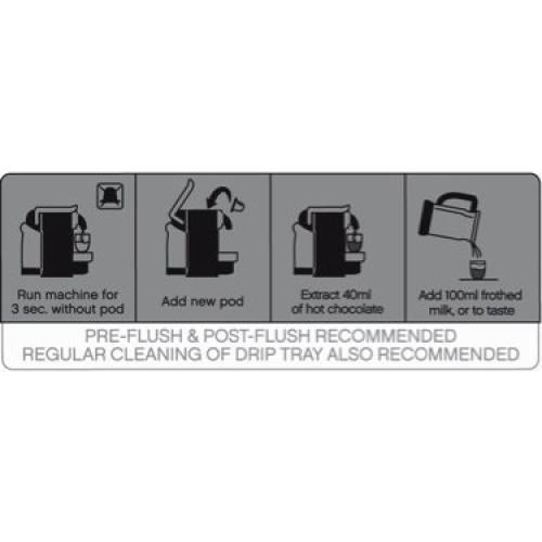 Cápsulas de Chocolate Caliente Podista Suave y Cremoso - 20 Unidades