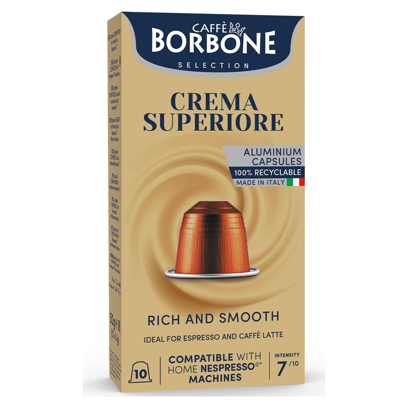 Cápsulas de Café Borbone Crema Superiore - 100 Unidades