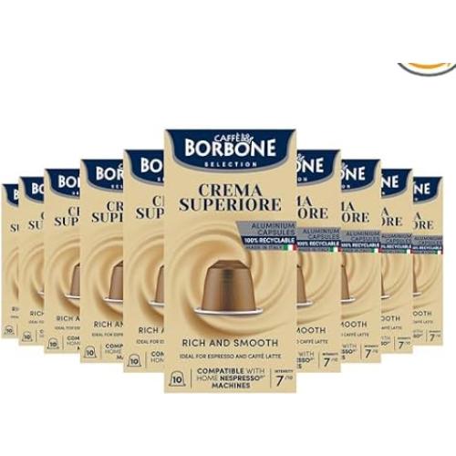Cápsulas de Café Borbone Crema Superiore - 100 Unidades