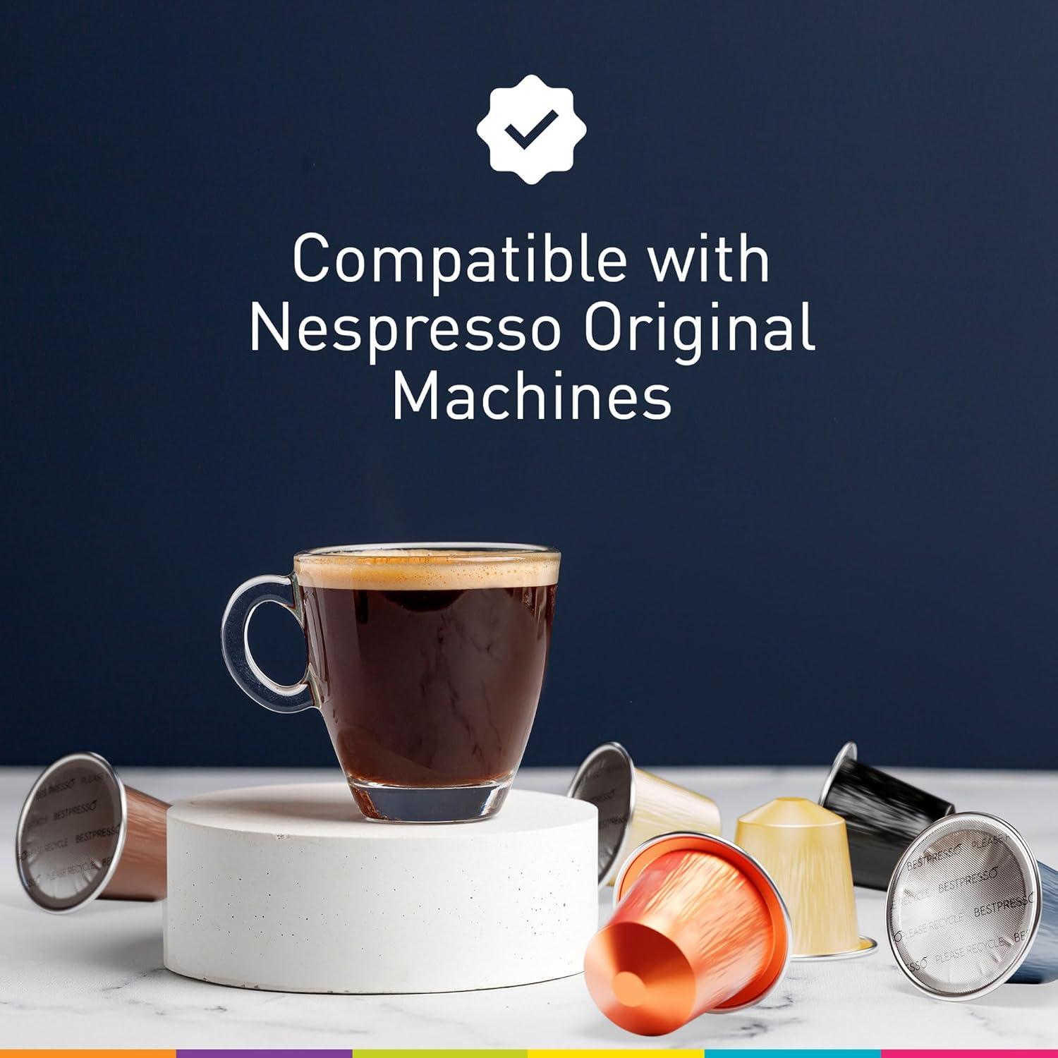 Cafés Bestpresso 120 cápsulas compatibles Nespresso Original