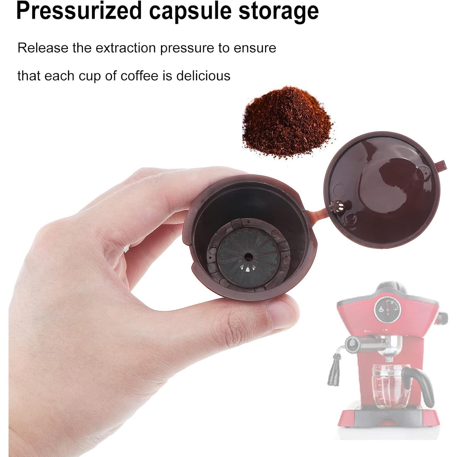 Cápsulas de Café Reutilizables TQEONKL para Nescafé Dolce Gusto - 6 Pcs